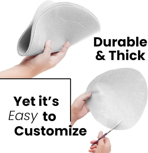 Felt Plate China Storage Dividers Dish Protectors (WHITE, 48 (LARGE))...