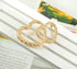 Gyn&Joy Gold Tone Fashion Double Heart Scarf Brooch Pin for Women...