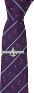 Anchor Tie Clip Rhodium Plated Fashion Anchor Tie Clip In Box...