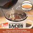 Bacon Grease Container with Strainer - With Food-Grade Silicone Spatula, 24oz Enamel Rustic Farmhouse Fat Container, Keeper, Recipes, Dishwasher S...