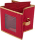 Simplify Holiday Saucer Plate Dinnerware Storage Box | 7.3 Inch | Christmas China | 12 Felt Dividers | Tableware Setting | Red...