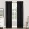 Sun Zero Easton Energy Saving Blackout Rod Pocket Curtain Panel, 40" x 63", Black...