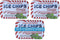 ICE CHIPS Xylitol Candy Tins 5.28 oz total (Peppermint, 3 Pack) - Includes BAND as shown...