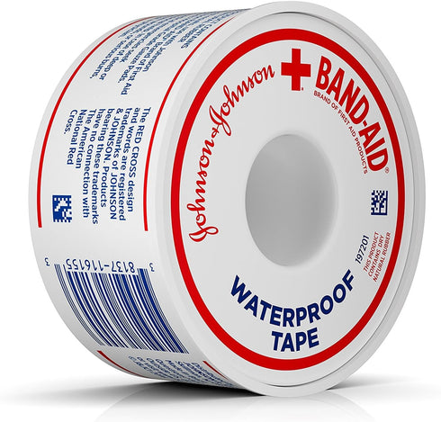 Band-Aid Brand of First Aid Products 100% Waterproof Self-Adhesive Medical Tape Roll to Secure Bandages, Durable First Aid Wound Care Bandaging Ta...