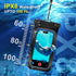2 Pack Waterproof Phone Pouch with Adjustable Lanyard for iPhone 15 14 13 12 Pro Max, for Samsung Galaxy S24/S23 up to 7.5", IPX8 Water Proof Phon...