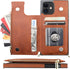 Bocasal Crossbody Wallet Case for iPhone 12/12 Pro with Card Holder,Zipper Card Slot Protector Shockproof Purse Cover with Removable Cross Body St...