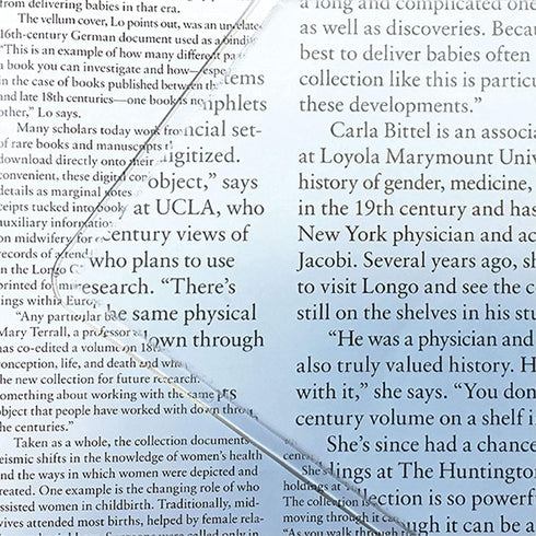 MAGDEPO 2X Large Area Magnifying Sheet Rigid Acrylic Full Page 10.5" X 7.8" with Card Size Magnifier for Reading Books, Maps, Newspapers, DIY Sola...