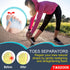 Toe Separators, (3 Pairs, Blue)Toe Spacers, With Soft & Breathable Metatarsal Pads, For Straighten Overlapping Toes, Realign Crooked Toes, Hammer ...