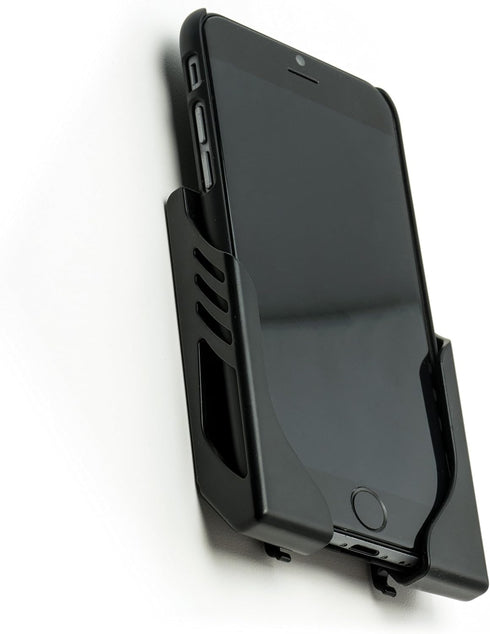 Dockem Damage-Free Wall Mount for iPhone: 13, 12, Mini, Pro, Pro Max, 11, Pro, Pro Max, SE 2, XS/X, XS Max, XR, 8/7, 8/7 Plus, S21, S20 with 3M Co...