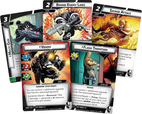 Marvel Champions The Card Game Venom HERO PACK - Superhero Strategy Game, Cooperative Game for Kids and Adults, Ages 14+, 1-4 Players, 45-90 Minut...
