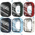 FULLIFE 6-Pack Waterproof Case for Apple Watch Series 6/5/4/SE with Tempered Glass Screen Protector, iWatch Full Protective Hard PC Bumper Case wi...