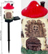 Mushroom Solar Lights Outdoor, Waterproof Fairy Houses Lights Mushroom Garden Decor Decorative Solar Powered Garden Stake Lights for Outside Lawn ...