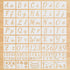 40 Pieces Letter Painting Stencils Reusable Cursive Letter Number Stencils Calligraphy Alphabet Stencil Template Kit Letter Stencils for Painting ...