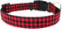 Cotton Designer Dogs Collar Cute Flower Dog Collars for Girl Female Puppy Small Medium Large Dogs (XS, Red Plaid)...