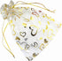 100pcs 7 x 9 Organza Bag, Flower Heart Gift Pouch for Jewelry, Candy, Wedding Favor...