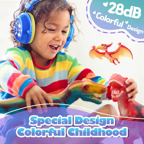2024 NEW CUSTOM FIT Noise Cancelling Headphones for Kids, 26dB NRR Kids Ear Protection Safety Ear Muffs for Fireworks, Home, School, Kids Hearing ...
