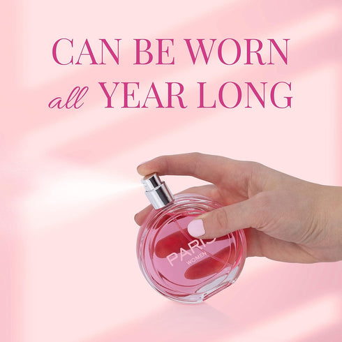 NovoGlow Paris Women- Eau De Parfum Spray Perfume, Fragrance For Women- Daywear, Casual Daily Cologne Set with Deluxe Suede Pouch- 3.4 Oz Bottle- ...