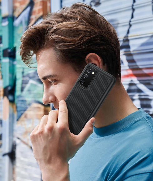BNIUT for Samsung Galaxy A03s Case: Dual Layer Shockproof Protective Heavy Duty Cell Phone Cover Rugged with Non Slip Textured Back - Military Pro...