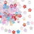 UR URLIFEHALL 100 Pcs Mixed Color Spray Painted Glass Star Beads for Earring Bracelet Necklace Jewelry DIY Craft Making...