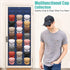 Hat Rack for Baseball Caps 27 Pockets - Hat Organizer Hanging Over The Door Baseball Hat Storage for Closet Wall - Visible Hat Holder With 3 Hooks...