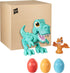 Play-Doh Dino Crew Crunchin' T-Rex Toy for Kids 3 Years and Up with Funny Dinosaur Sounds and 3 Eggs, 2.5 Ounces Each, Non-Toxic...