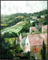 Posterizer 1 pcs-vintage oil painting style-rural landscape of old villages 1-Collectibles & Fine Art-Landscape & Nature Art-Gift for Art Lovers- ...