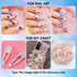 Makartt Blue Nail Rhinestones Flatback Rhinestones Multi-Size Round Crystal Glass Nail Charms Diamonds Nail Jewels Rhinestones for DIY Crafts Make...