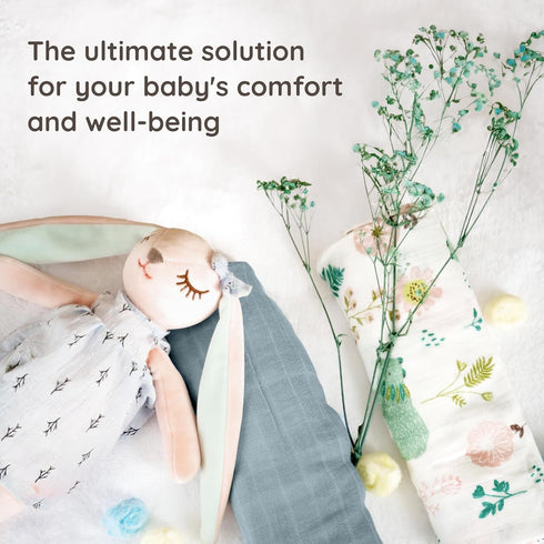 Premium Muslin Swaddle Blankets, Silky & pre-washed for zero shrinkage. thicker & soft for baby comfort. Newborn receiving blanket with breathable...