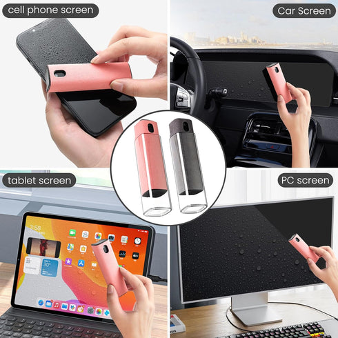 Screen Cleaner Kit 3 Pcs, Two in One Screen Cleaner Spray and Wipe, Touchscreen Mist Cleaner Spray Bottle for Phone/Laptop/Tablet/TV/Monitor/Car S...