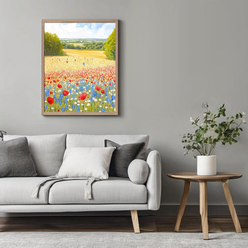 Posterizer 1 pcs-serene meadow scene in classic oil painting art style 4-Collectibles & Fine Art-Landscape & Nature Art-Gift for Men Women Teens- ...
