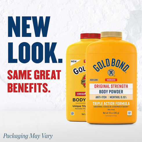 Gold Bond Medicated Original Strength Body Powder, 10 oz., Talc-Free, Anti-Itch, Absorbs & Cools...