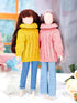 Bencailor 8 Pieces Doll Clothes 11.5 Inch Girl Doll Accessories Cotton Elf Sweaters Denim Pant Regular Outfit Doll Clothing (Cute Turtleneck Sweat...