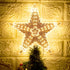 Christmas Tree Topper Star Warm White Light Christmas Tree Decor for Christmas Holiday Home Fit for General Size Xmas Tree, 8.7 Inch...
