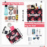 6 Pcs Diaper Bag Organizing Pouches Set Floral Print, Insert for Clothes, Bottles, Wet Bag Cloth Diapers, & Baby Essentials Clutchb Waterproof Wet...