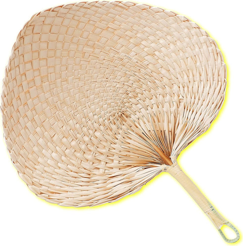 Palm Leaf Fan Woven Farmhouse Kitchen Summer Cooling Party Beach Wedding Camping 1 Pack (Standard)...