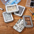 8 Pieces Tin Box Metal Tins with Lids Clear Top Empty Mini Portable Small Storage Tins Case for Home Candles, Candies, Gifts, Balms and Treasures,...