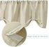 Home Queen Tie Up Shade Curtain Valance Window Treatment for Living Room, Adjustable Balloon Rod Pocket Drape Valance, Set of 1, 54 X 18 Inch, Nat...