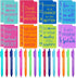 Funrous 32 Pcs Motivational Quote Pens Inspirational Notepads Mini Motivational Journal with Ballpoint Pen Small Notebooks Gift Set for Student Me...
