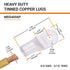SELTERM 2pcs 4/0 AWG 5/16" Stud Tinned Copper Wire Lugs, Battery Lugs, Ring Terminals, Battery Cable Ends, 0000 Gauge Ring Terminal Connectors, UL...