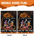 Halloween Garden Flag?12x18 Inch Double-sided Horror Pumpkin Ghost Cycling Pattern House Flag for Outdoor Yard Home Decoration...