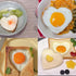 Food Grade Silicone Egg Rings, 4 Pack Egg Ring Molds for Cooking, Non-stick Fried Egg Rings(Multicolor, Heart-shaped)...