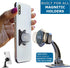Phone Grip Holder Ring Kickstand, Unique 3-Finger Shape for Comfort and Security with Strap, Lightweight, Durable, Scratch Resistant, Compatible w...