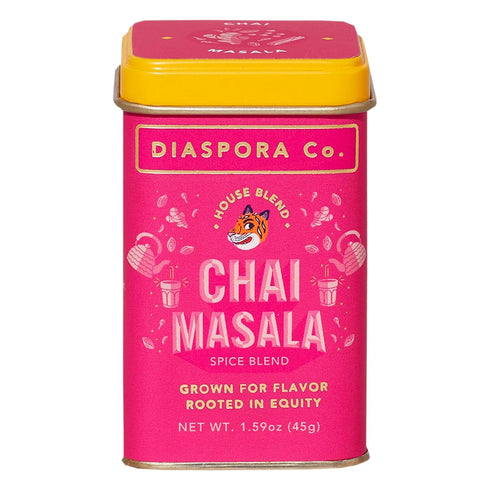Diaspora Co. Chai Masala | Uncaffeinated and Unsweetened Ground Spice Blend for Drinking & Baking | Made with Fresh, Single-Origin Spices | 45g Ev...