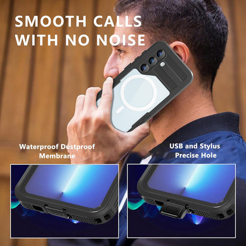 NINKI Compatible Samsung Galaxy S24 Waterproof Case with Magnetic Magsafe Charging,IP68 Waterproof Case for Samsung S24 Case Phone Case for Samsun...