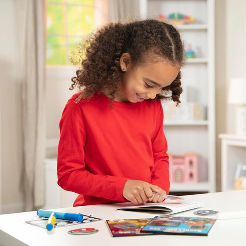 Melissa & Doug On the Go Secret Decoder Deluxe Activity Set and Super Sleuth Toy - Seek And Find Book, Kids Road Trip Essentials, Detective Kit, T...