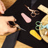 3 Pieces Sewing Embroidery Stork Scissors with 3 Pieces Leather Scissors Cover, Small Stainless Steel Crane Shape Scissors for Manual Sewing Handi...