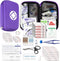 Car-Home Survival First-Aid Kit Emergency-Kit - Purple 273Piece Equipment Travel Supplies First Aid Set Home Essentials Camping Hiking YIDERBO...