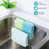 KESOL Adhesive Kitchen Sink Sponge Holder + Dish Cloth Hanger + Soap Holder, 2-in-1 Kitchen Sink Caddy, 304 Stainless Steel Rust Proof, Water Proo...