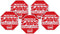 SABRE HS-SD Home Decals-5 Bright Red, Stop Sign Shaped Security Stickers...