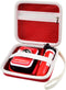 Kid Toy Camera Case for VTech Kidizoom Creator Cam Video Camera, Hard Travel Carrying Storage with Accessories Pocket - Red...